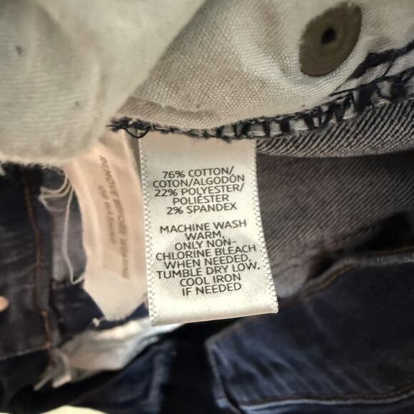 Made And Loved Loft Jeans Womens 18/34 Blue Denim Stretch High-Rise Skinny Leg - Picture 11 of 15